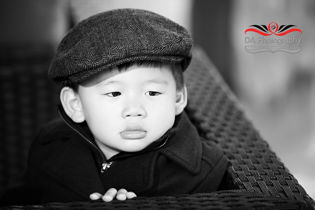 Toddler at the rainy day