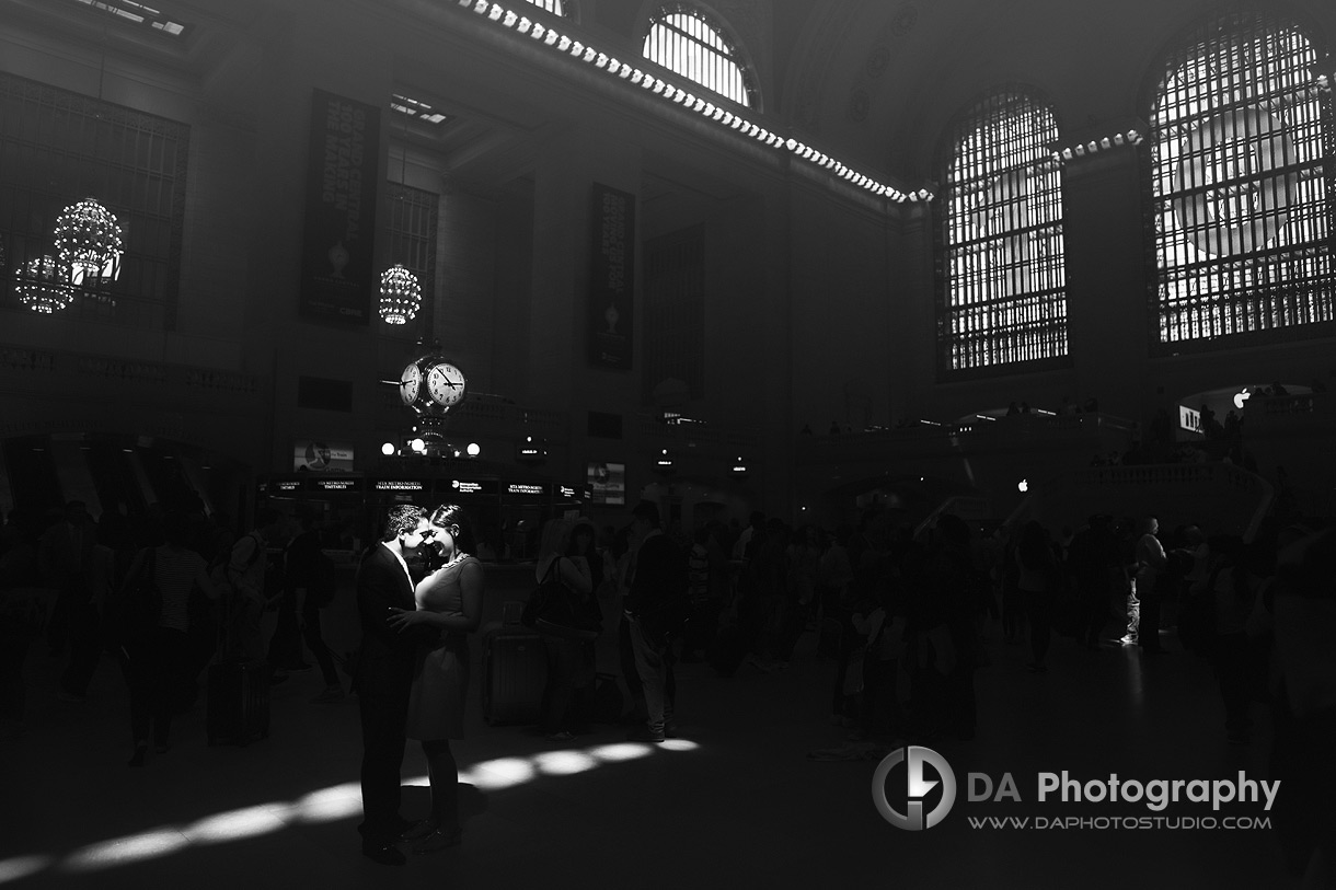 Grand Central Station, NYC, Engagement Portrait Session by DA Photography