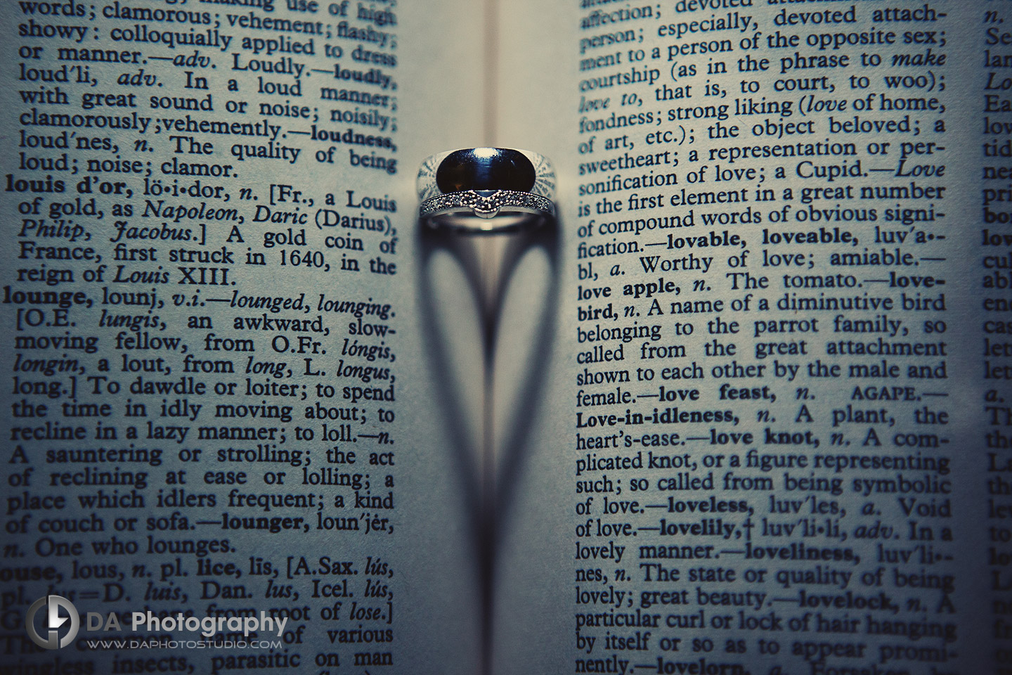 Wedding Ring symbolizes Love - DA Photography, wedding photography