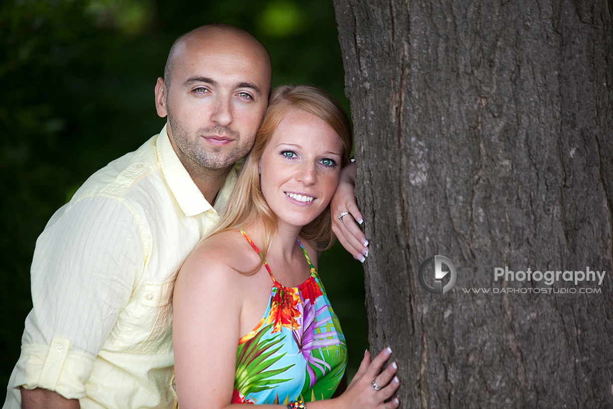 By the tree - Engagement photographer