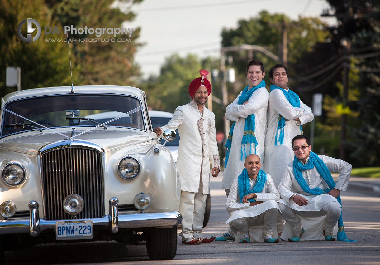 The Groom with his groomsman's - Sikh Indian Wedding Photographer