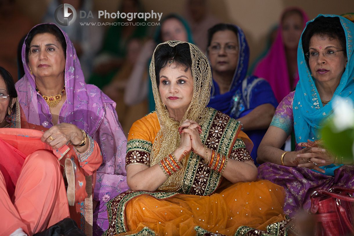 Sikh Gurdwara wedding Ceremony, Groom's mother - Indian Wedding Photographer