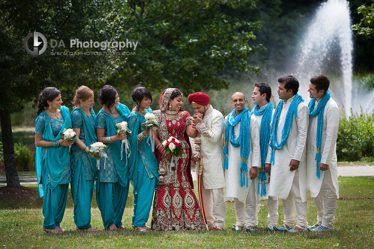 Wedding bridal party Portrait  - Indian Wedding Photographer