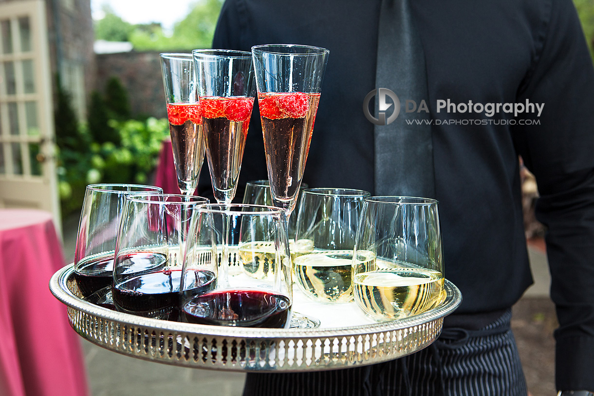 The waiters and our drinks -  wedding photographer