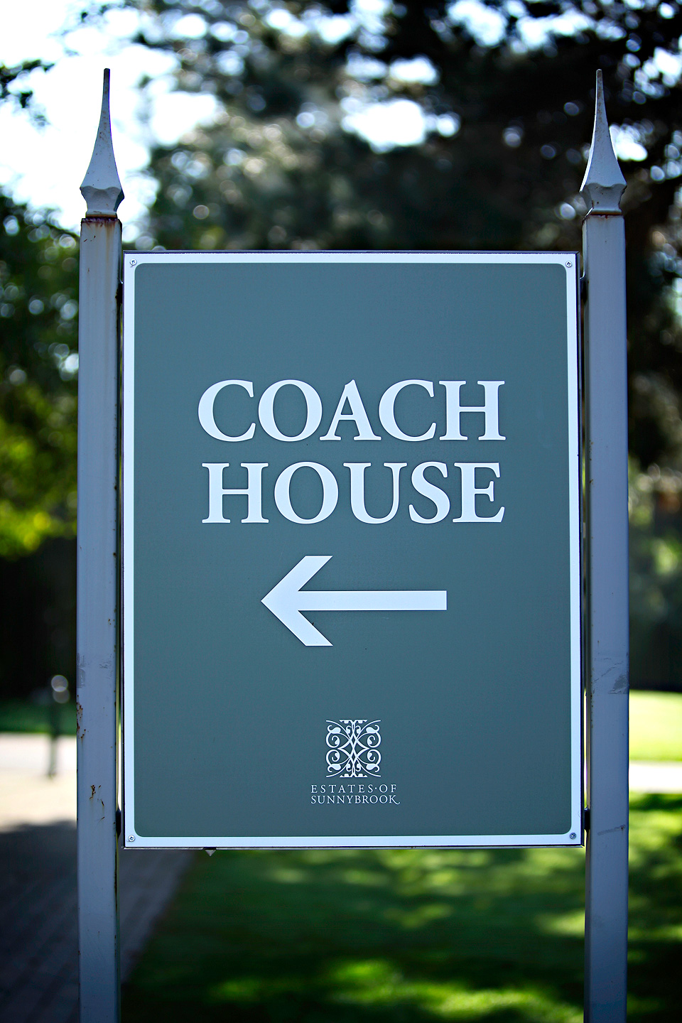 The Coach House Sign- The Estates of Sunnybrook - by DA Photography