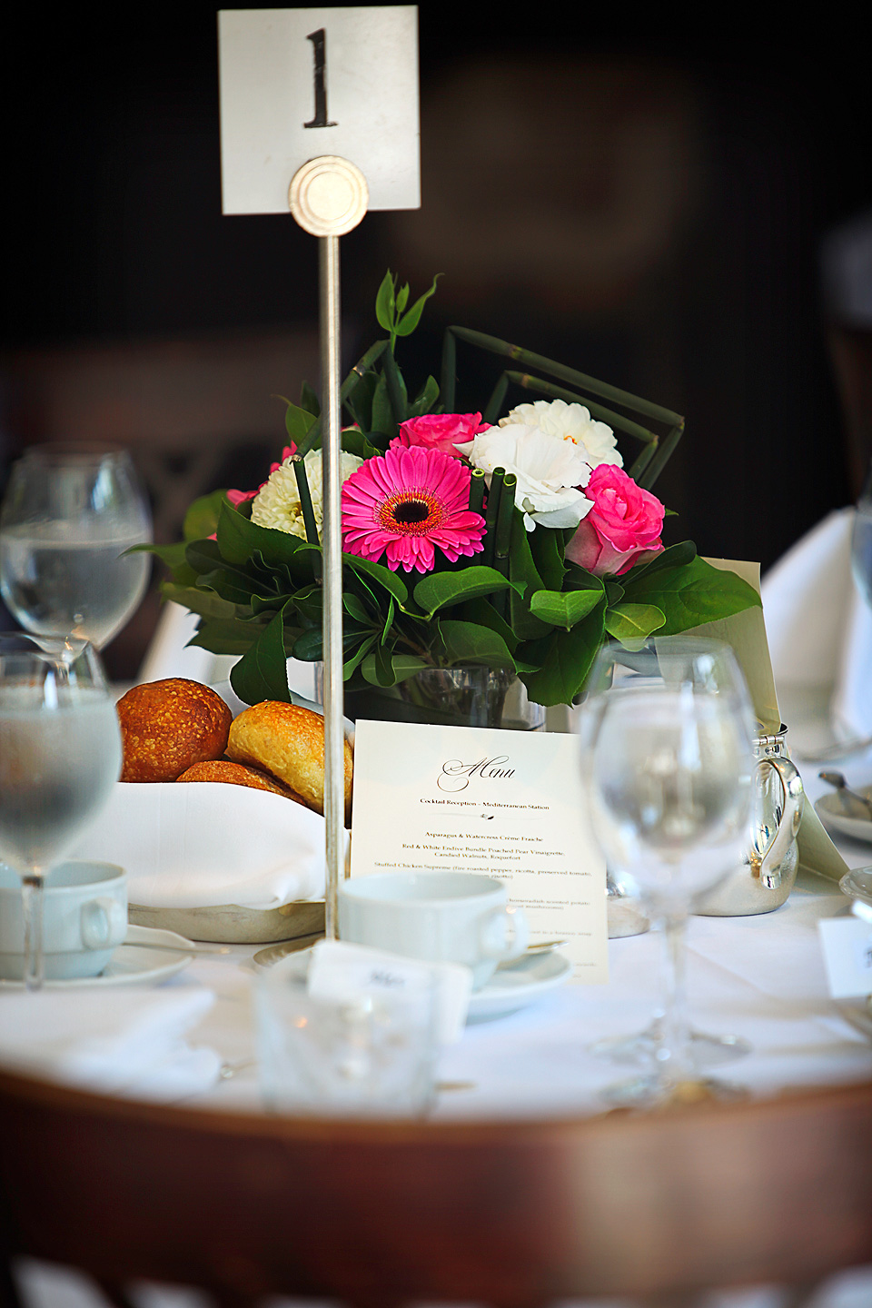 Table set up at Coach House - The Estates of Sunnybrook - by DA Photography