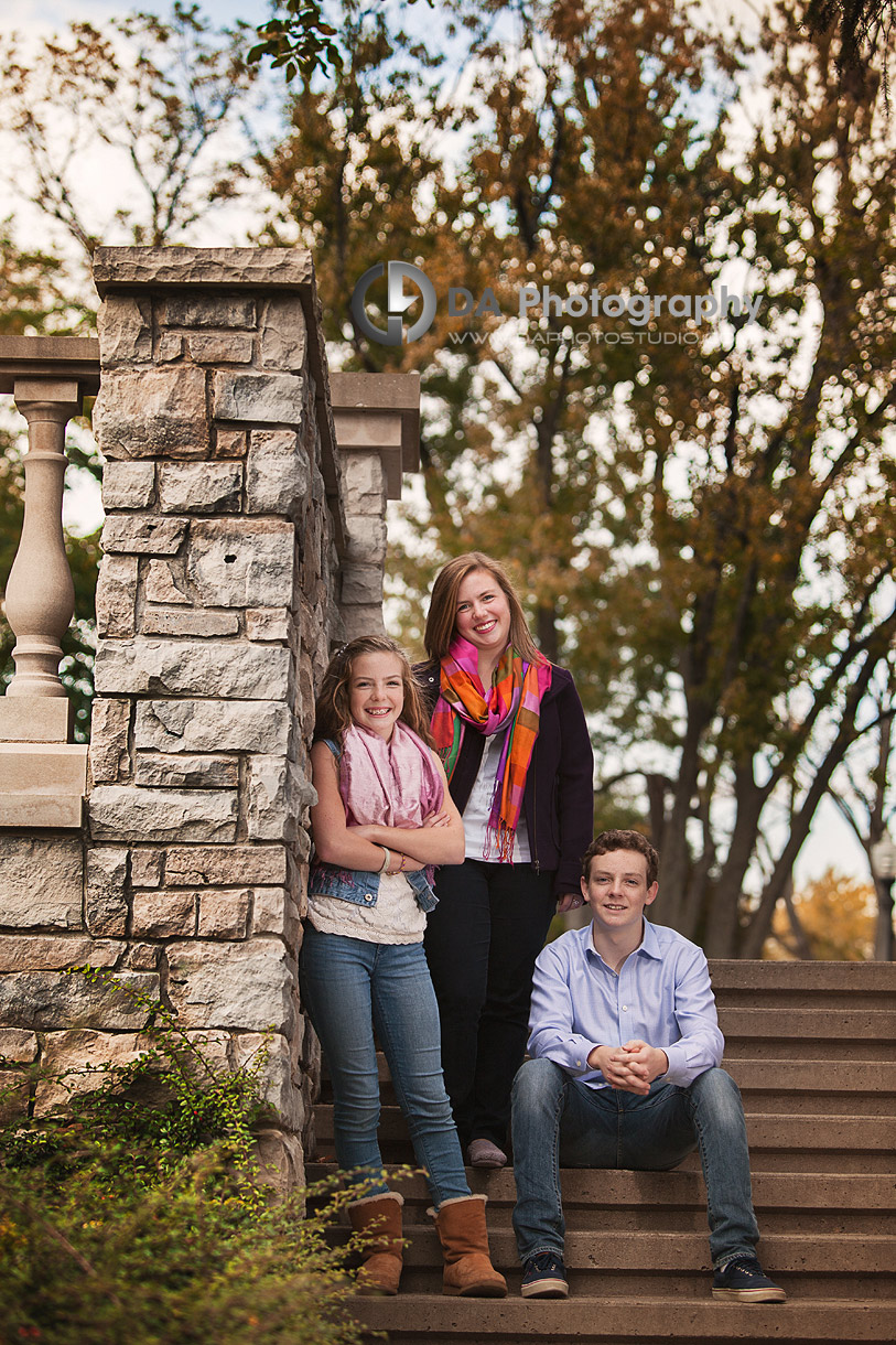 Siblings Portrait, at the stairs - Family Photographer