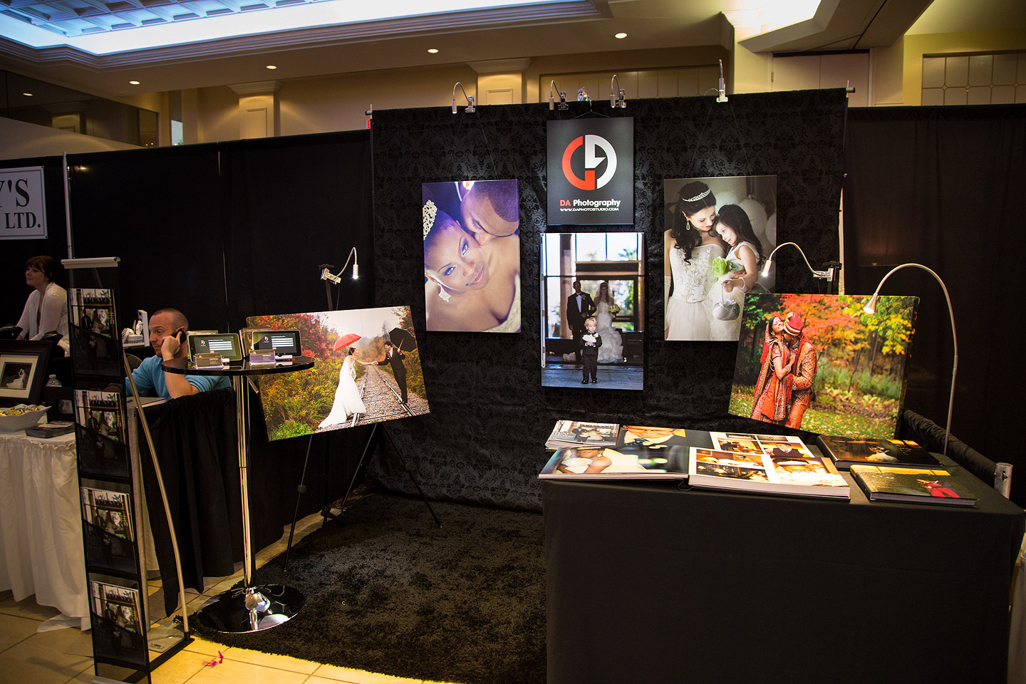 Bridal Booth Photographer Set up by DA Photography - Bridal Show