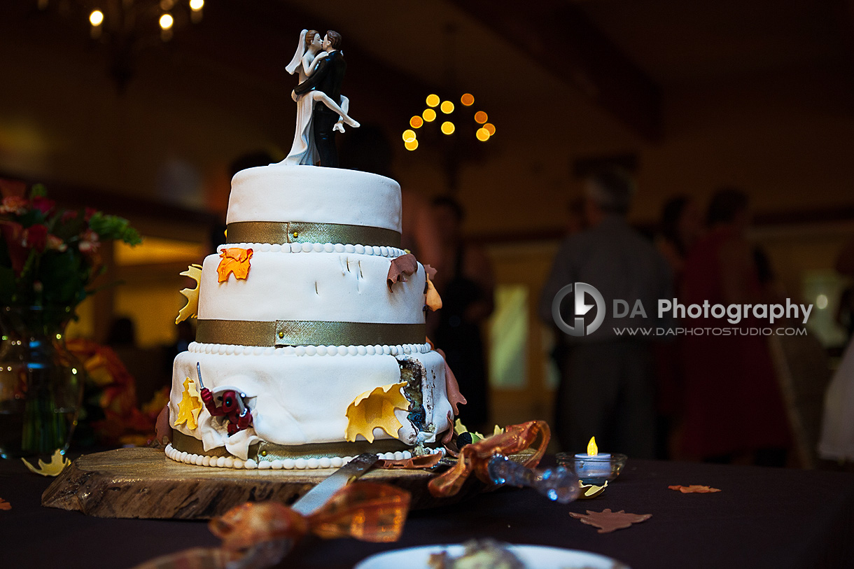 Wedding couple speech inside Caledon Golf and Country Club - Wedding Photographer