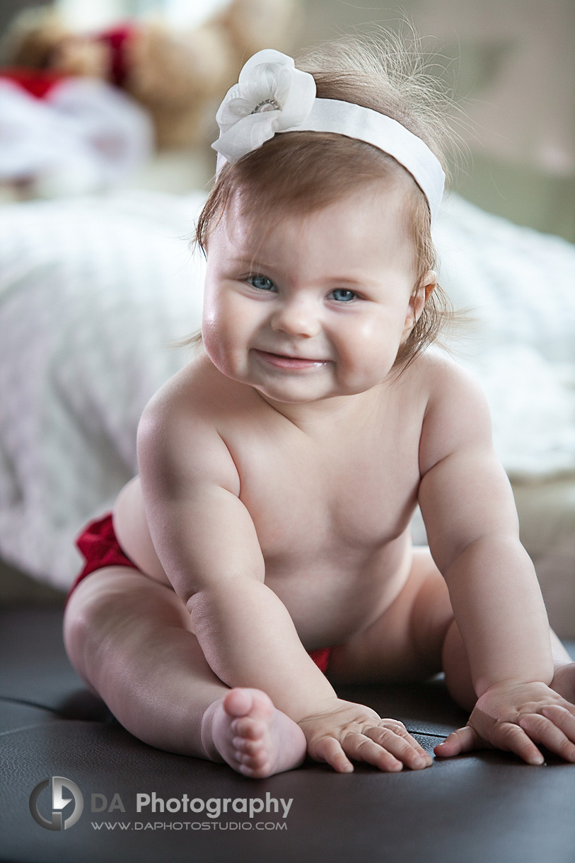 The happy smile by one little baby girl -Children Photography by DA Photography
