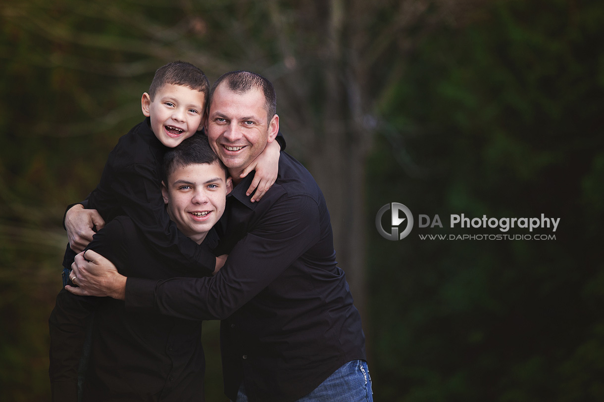 Father and his two sons Portrait - Family  Photographer