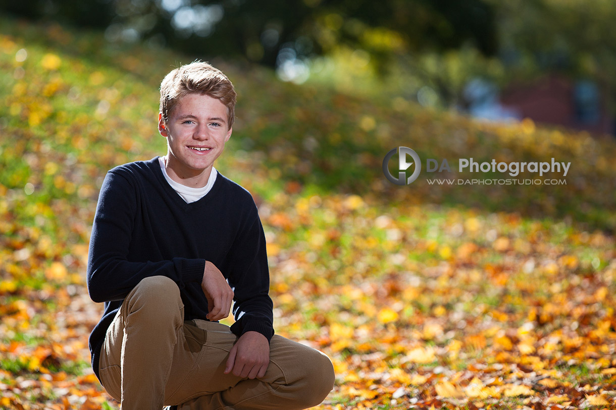 Teen Portrait in Fall - High School Photographer, we travel