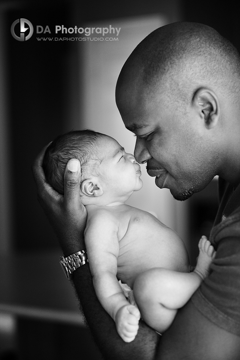 Proud Father with his newborn son - Family Local Photographer