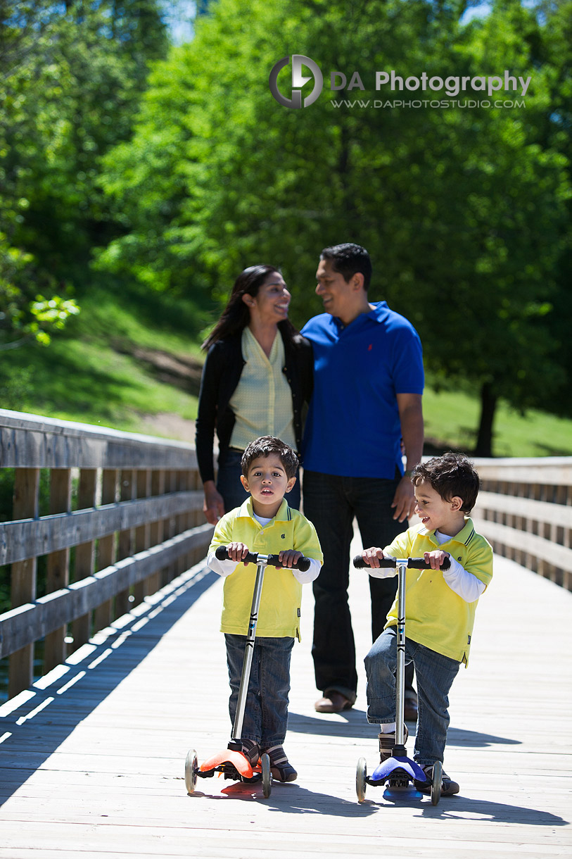 Family walk by the lake and the scooters too - Family Photographer