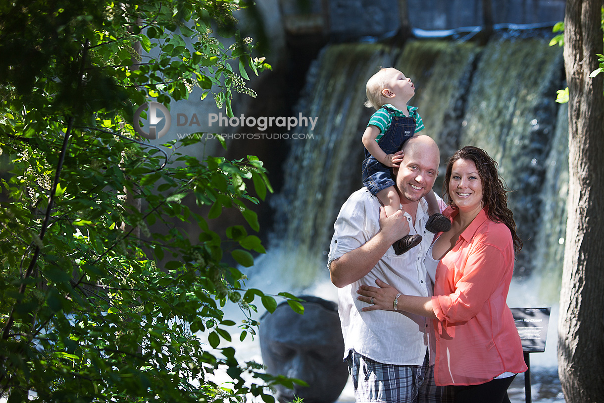 Portrait by the waterfalls - Family Photographer on Location