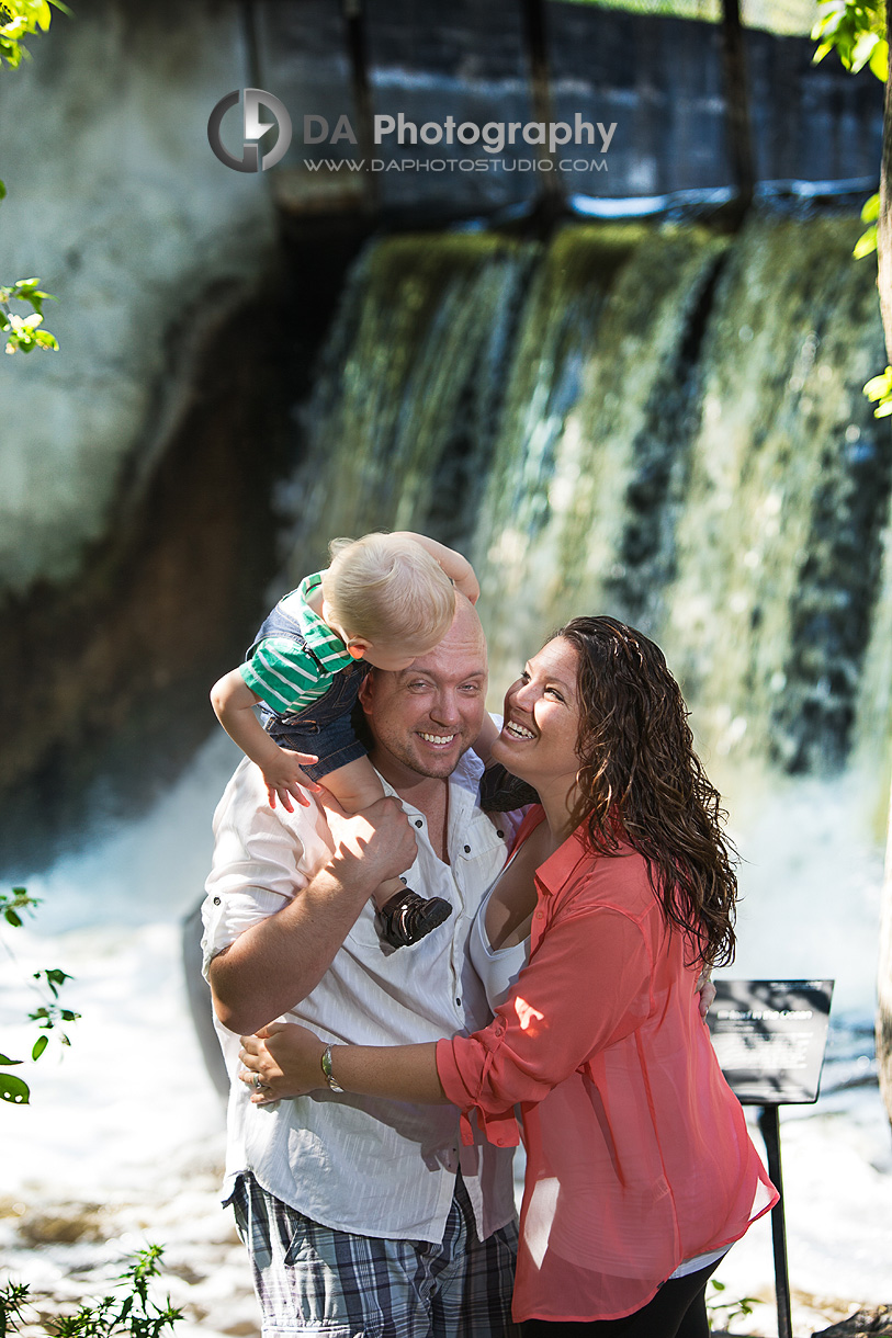 Family Portrait by the waterfalls - Family Photographer on Location