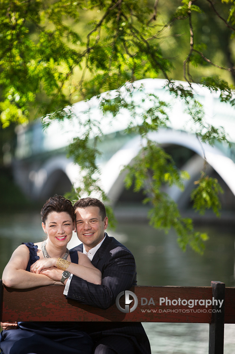 By the bridge - Toronto Island Wedding Photographer