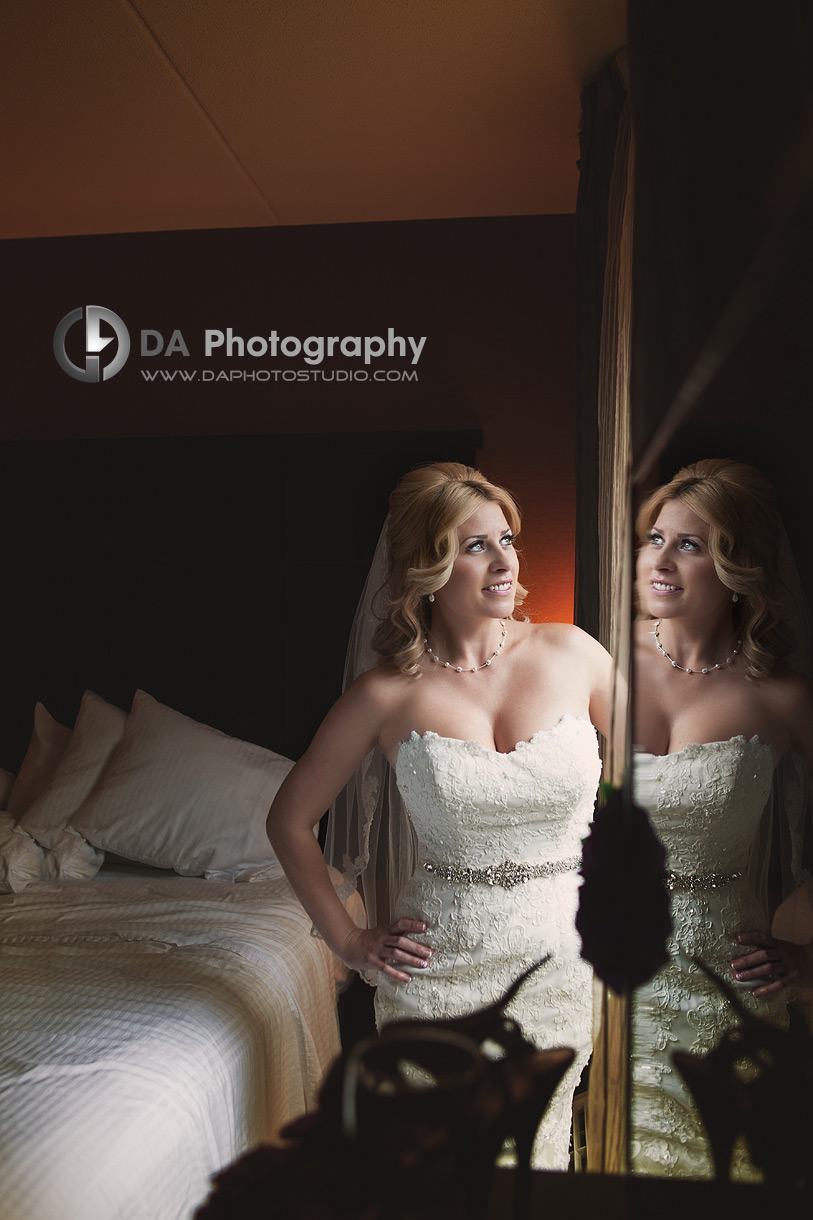Bride's Photo with Reflection - Wedding Photography by Dragi Andovski - www.daphotostudio.com
