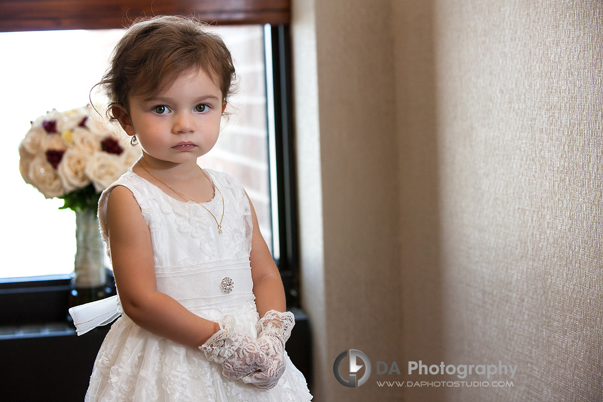 Serious Flower Girl - Wedding Photography by Dragi Andovski - Terrace On The Green - Brampton, ON