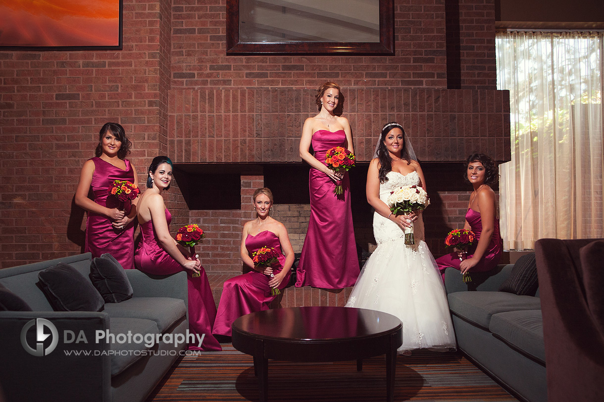 Bride and Her Ladies - Wedding Photography by Dragi Andovski - Terrace On The Green - Brampton, ON