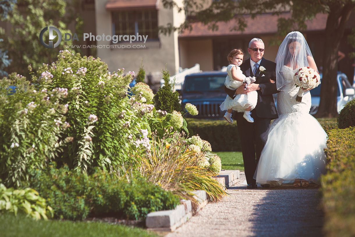 Bride her Daughter and Daddy - Wedding Photography by Dragi Andovski - Terrace On The Green - Brampton, ON