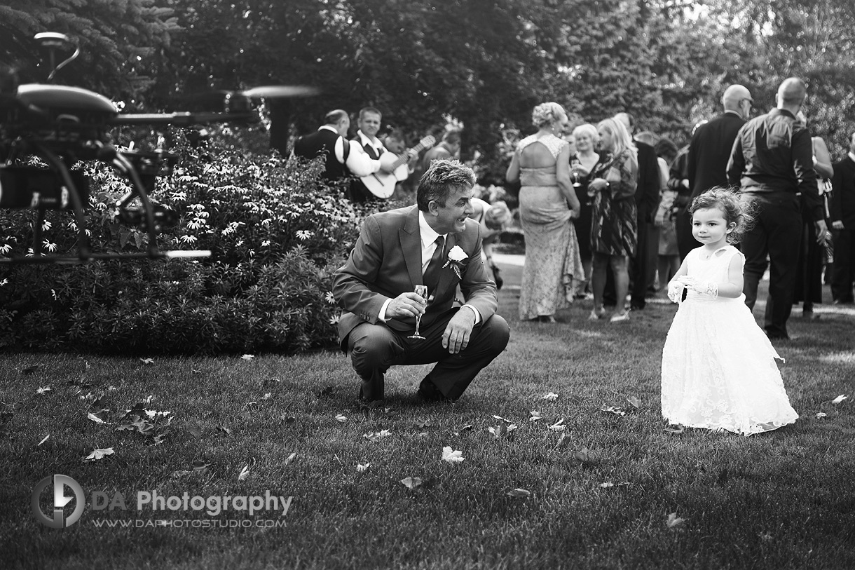 Flower Girl at Reception - Wedding Photography by Dragi Andovski - Terrace On The Green - Brampton, ON