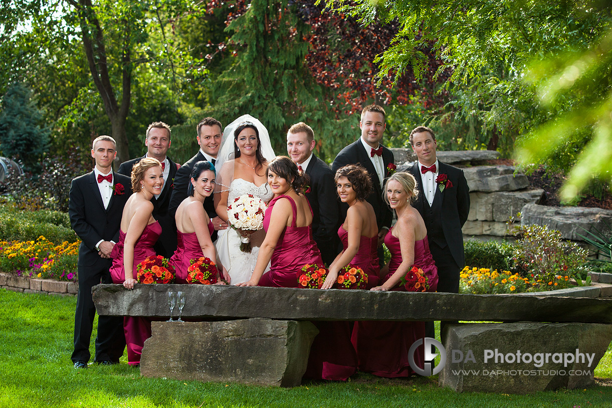 Bridal Party Outdoor Photo - Wedding Photography by Dragi Andovski - Terrace On The Green - Brampton, ON