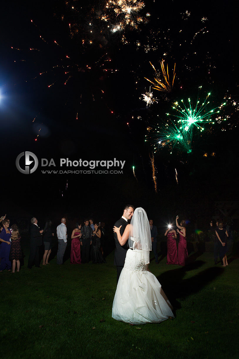 Wedding Day Fireworks - Wedding Photography by Dragi Andovski - Terrace On The Green - Brampton, ON
