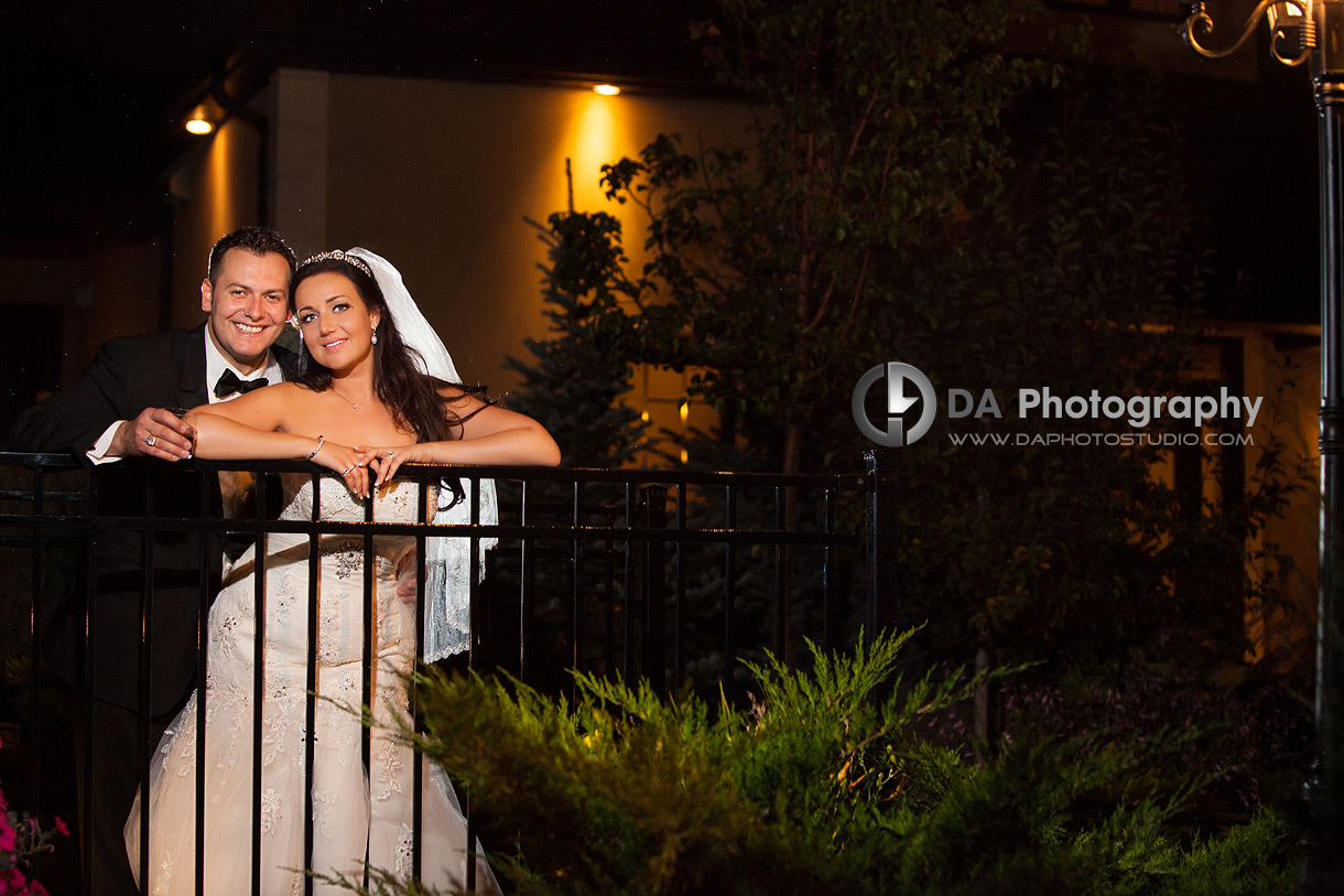 Bride and Groom Nighttime Photo Session - Wedding Photography by Dragi Andovski - Terrace On The Green - Brampton, ON