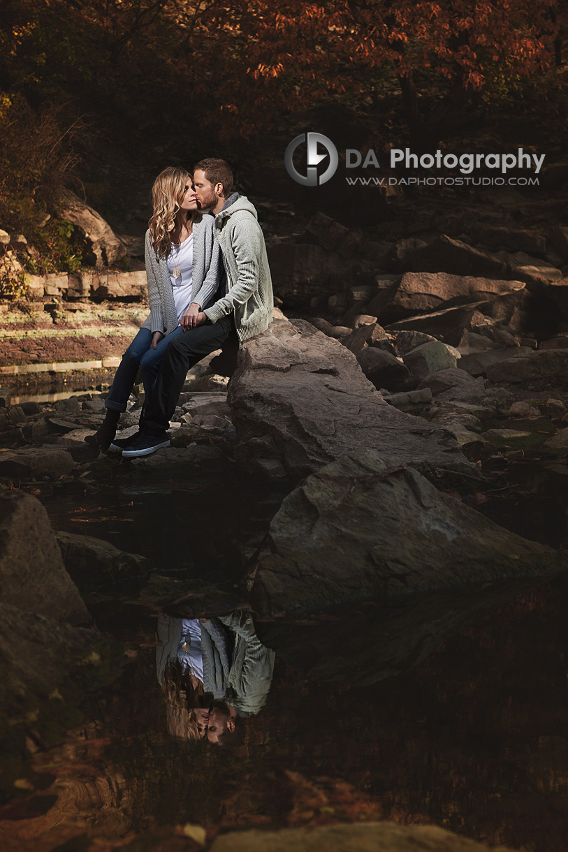 Dramatic Lighting Couple's Engagement Session - Wedding Photography by Dragi Andovski - Albion Falls, Hamilton ON