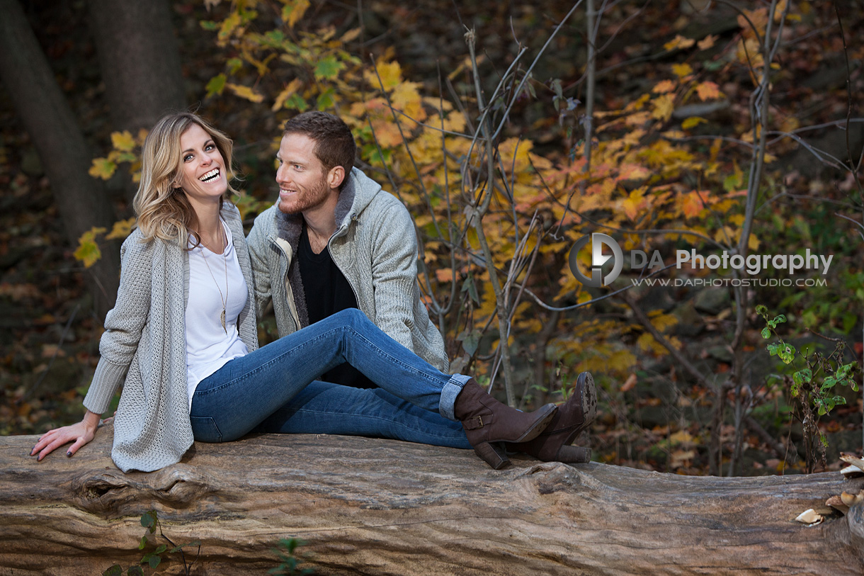 Natural Outdoor Engagement Photo Session - Wedding Photography by Dragi Andovski - Albion Falls, Hamilton ON