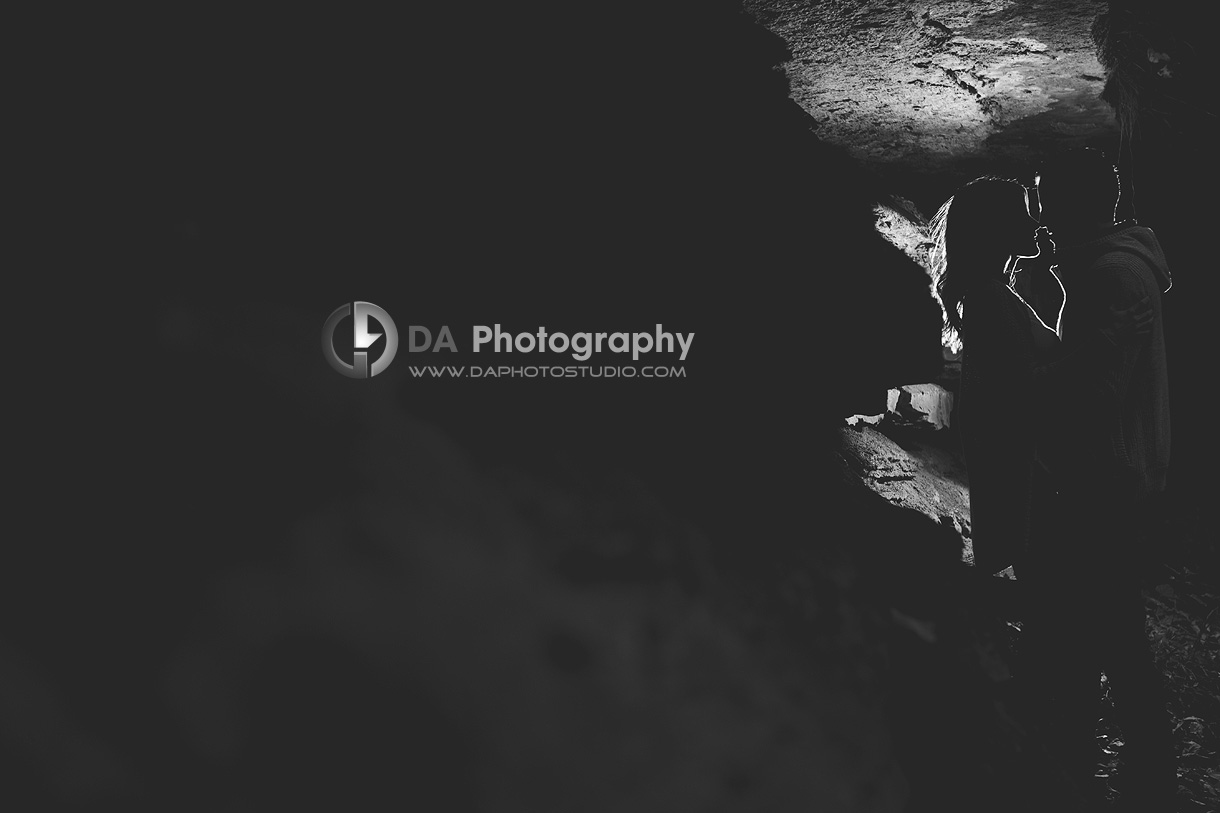 Black and White Silhouette - Wedding Photography by Dragi Andovski - Albion Falls, Hamilton ON