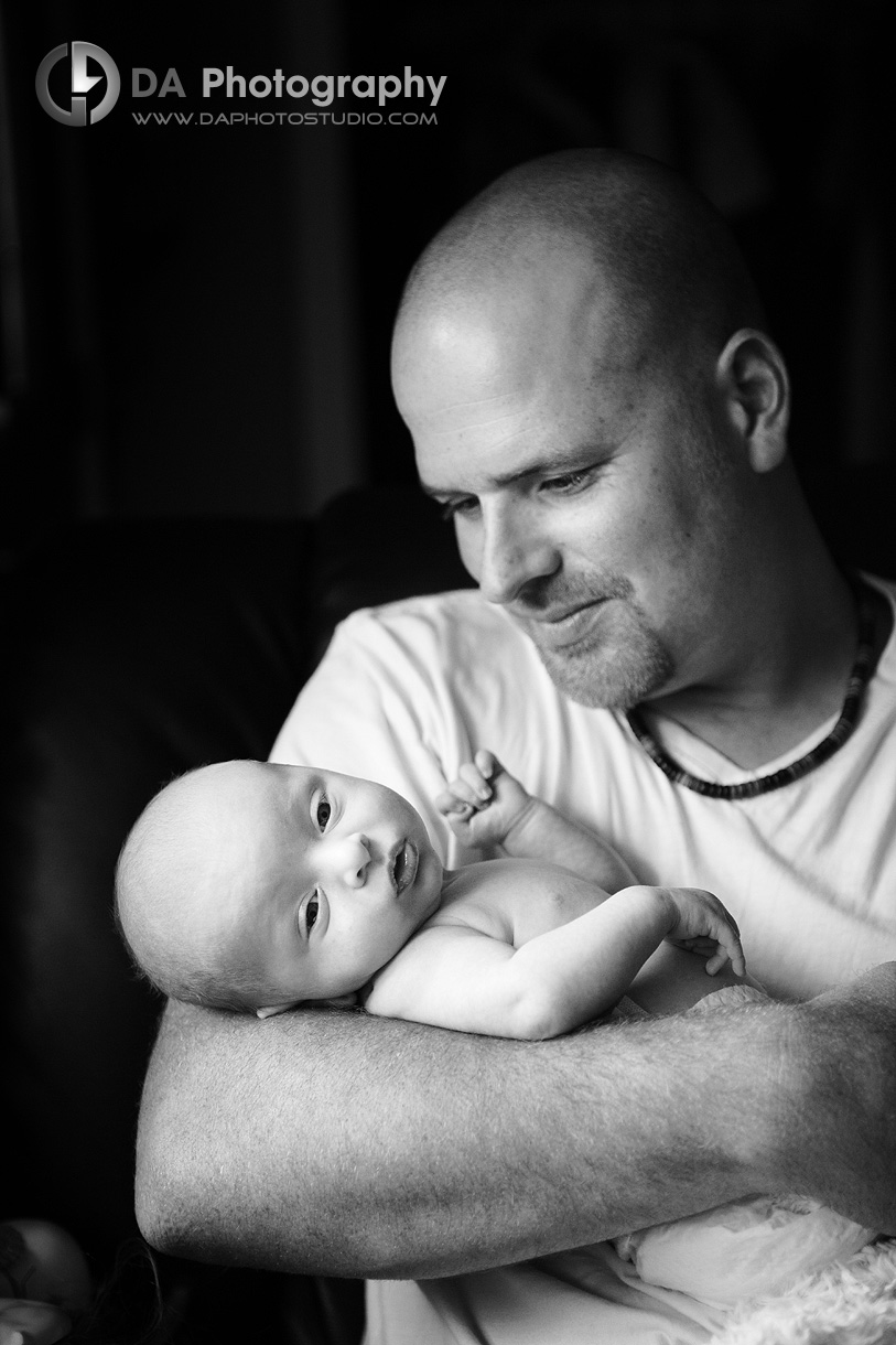 In Daddy's Arms - Newborn Photography by Dragi Andovski - www.daphotostudio.com