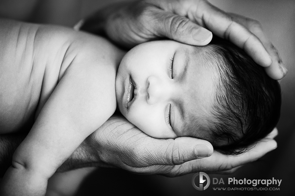 How tiny and sweet in Daddy's hands! - Family Photographer
