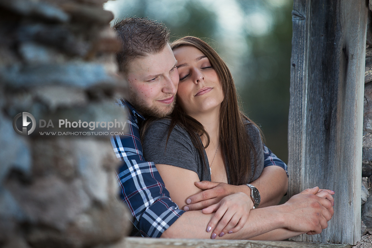 Couple in love by the ruins - Wedding Photography by Dragi Andovski - Badlands - Caledon, ON
