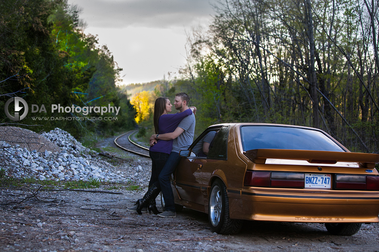 By the rail road tracks - Wedding Photography by Dragi Andovski - Badlands - Caledon, ON