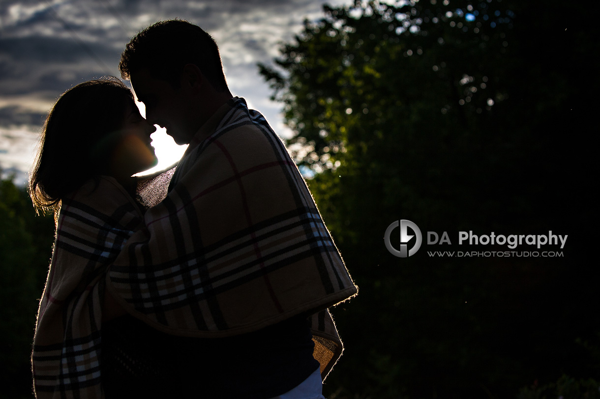 Sunset Engagement Photo with Prop - Wedding Photography by Dragi Andovski - www.daphotostudio.com