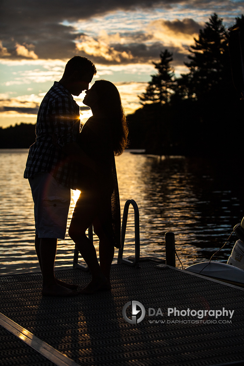 Lakefront Sunset Engagement Session - Wedding Photography by Dragi Andovski - www.daphotostudio.com