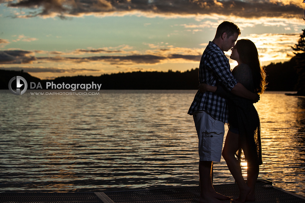 Sunset Engagement Photo on Beach - Wedding Photography by Dragi Andovski - www.daphotostudio.com