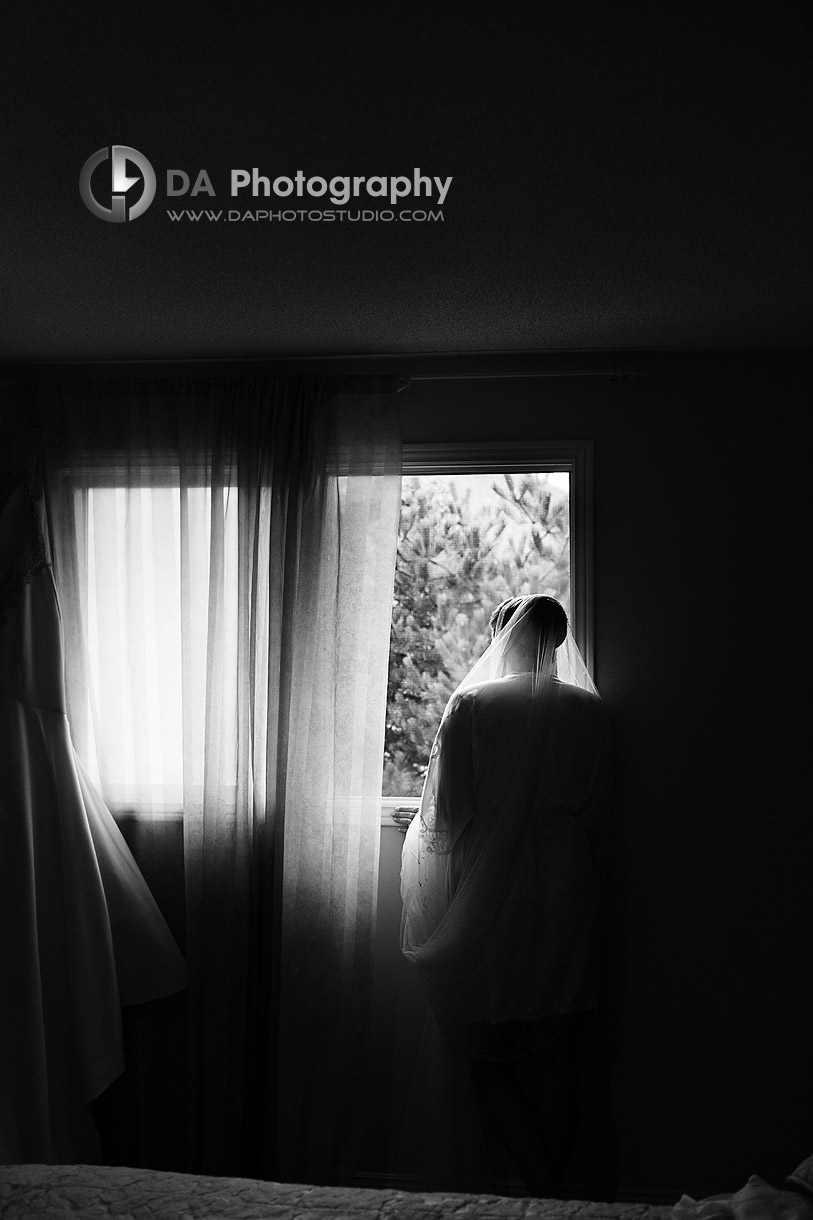 Bride at the Window on Wedding Morning - Wedding Photography by Dragi Andovski - Hamilton, ON