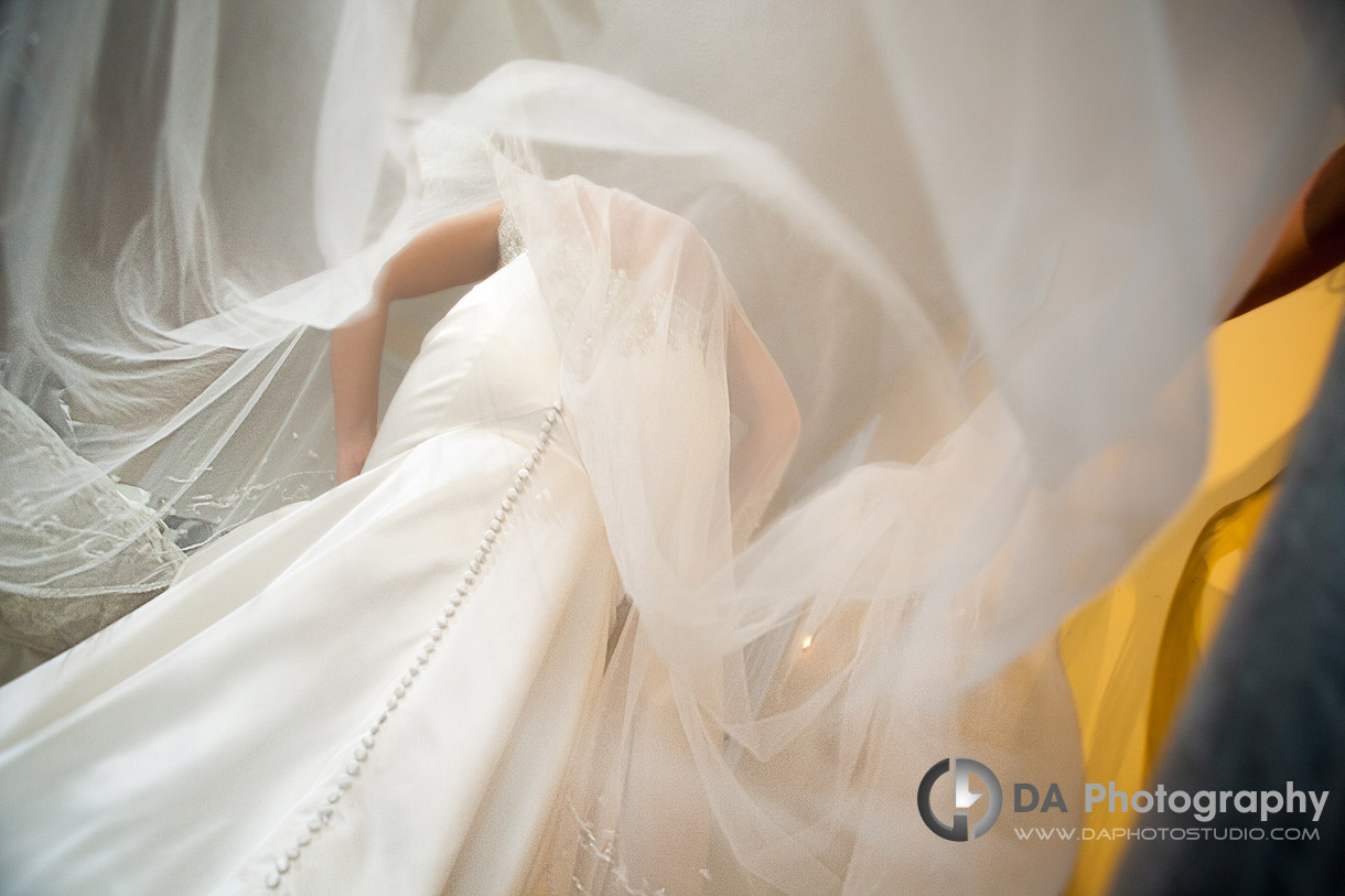 Unique Wedding Gown Image Under the Veil - Wedding Photography by Dragi Andovski - Hamilton, ON