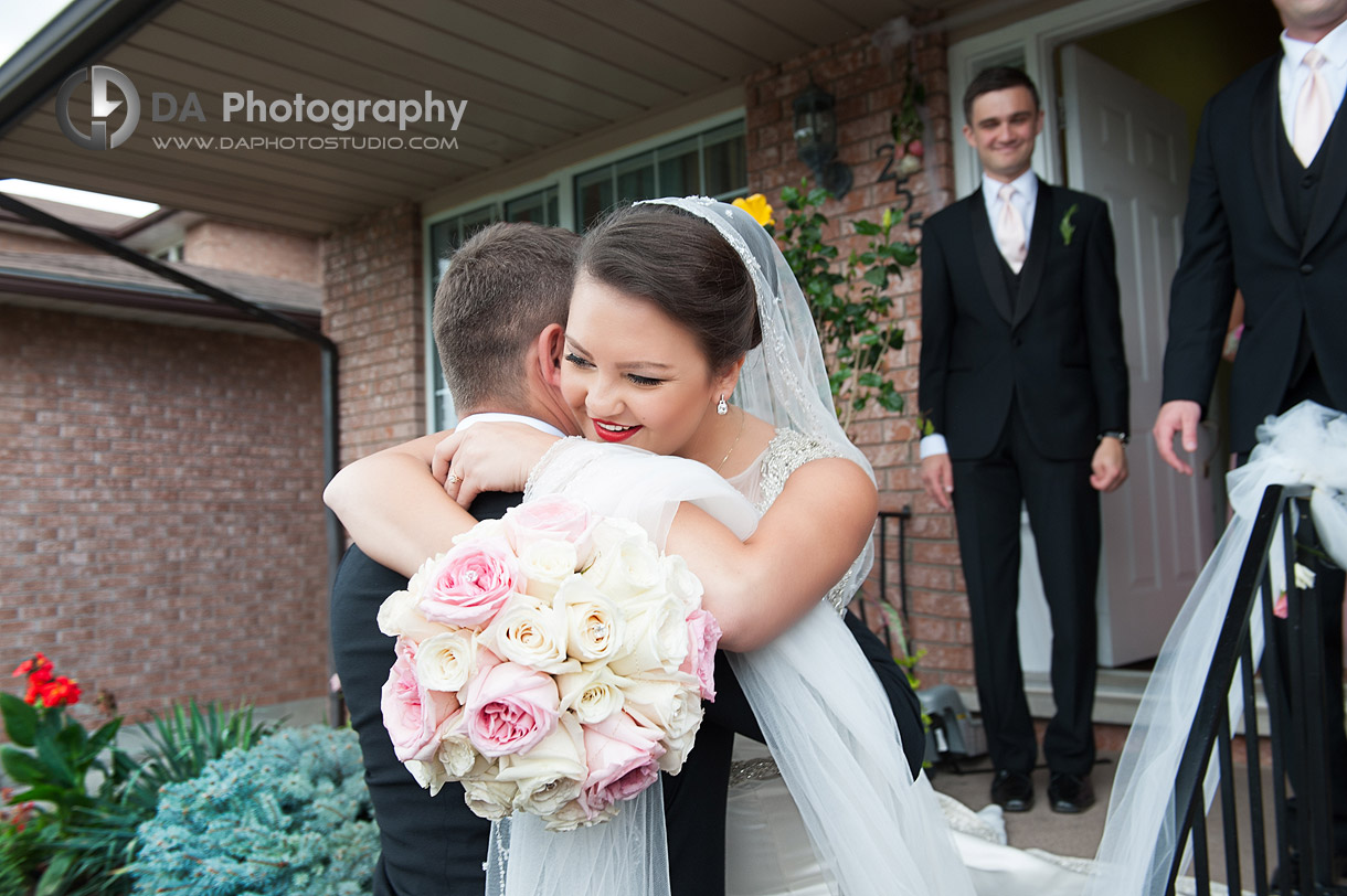 Bride and Groom Embrace - Wedding Photography by Dragi Andovski - Hamilton, ON
