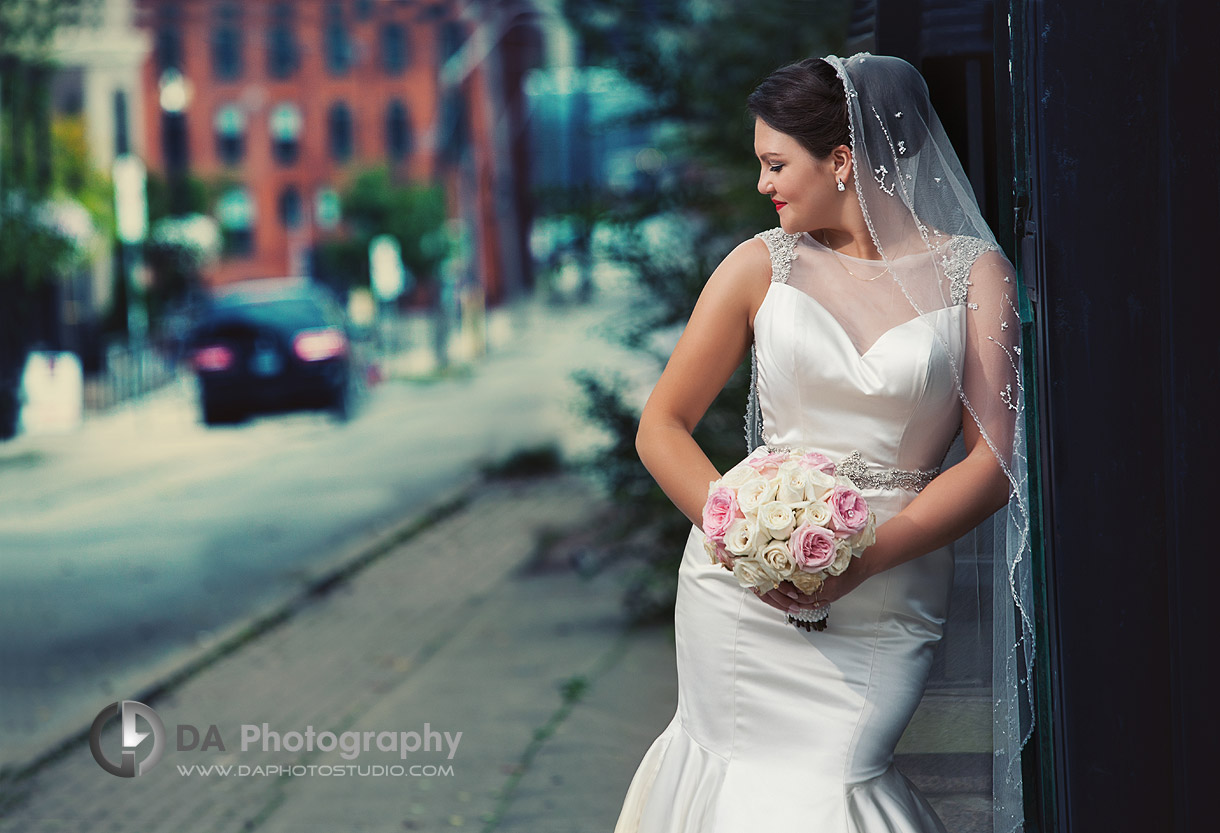 Beautiful Bride on the Streets of Hamilton - Wedding Photography by Dragi Andovski - Hamilton, ON