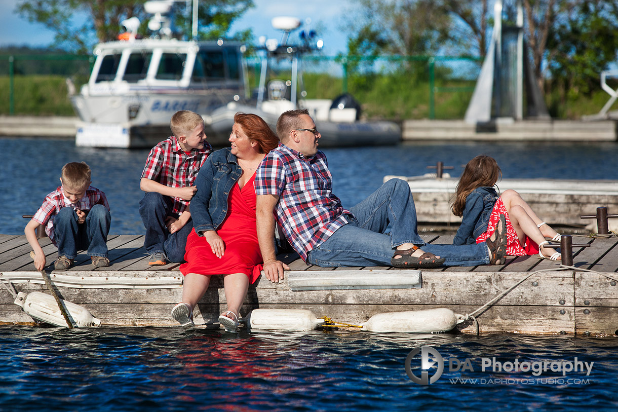 Family On The Dock - Family Photography by Dragi Andovski - Barrie, ON