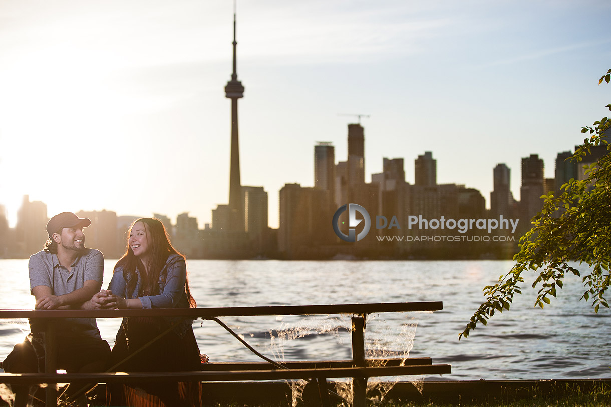 Sunset and happy People - Toronto Island by DA Photography