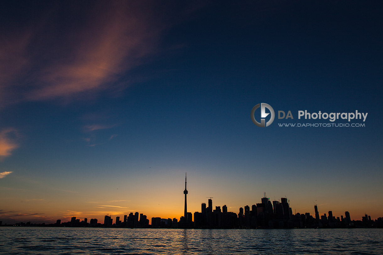 Toronto Skyline at Sunset   - Toronto Island -  by DA Photography