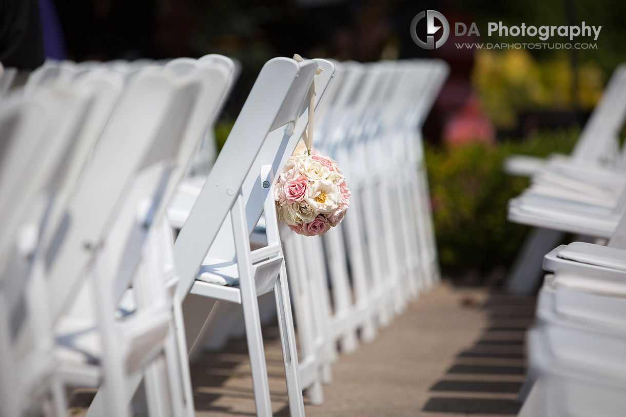 Outdoor Venue Ceremony Set-Up - Wedding Photography by DA Photography - Edgewater Manor - Stoney Creek, ON