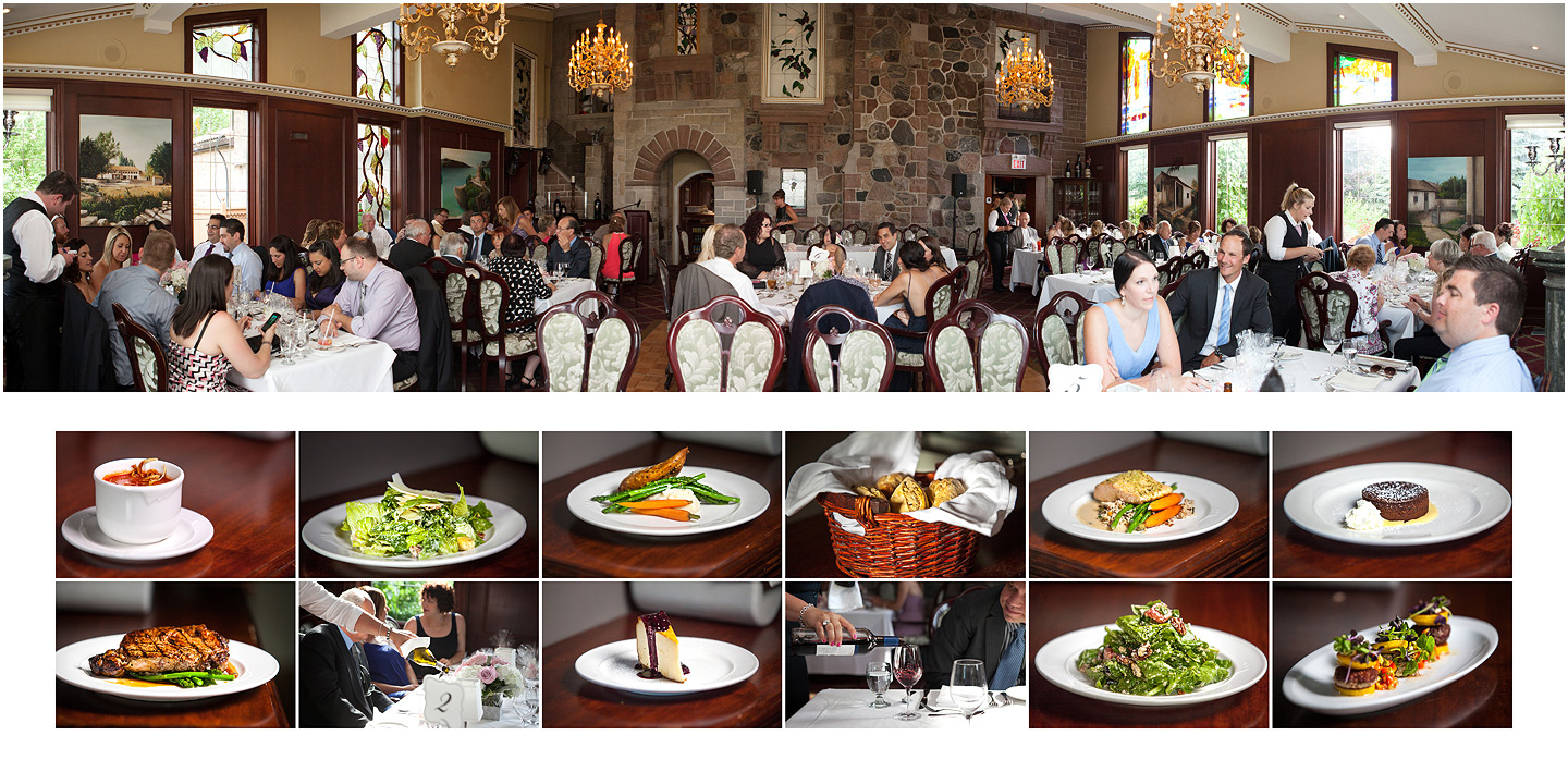 Panoramic View of Inside Venue - Wedding Photography by DA Photography - Edgewater Manor - Stoney Creek, ON