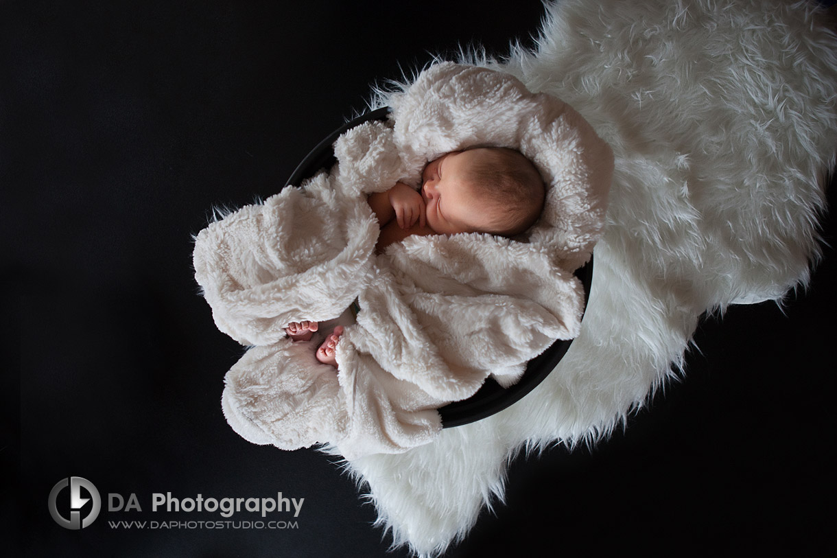 Black and White in Colour world, Newborn baby nap - by DA Photography www.daphotostudio.com