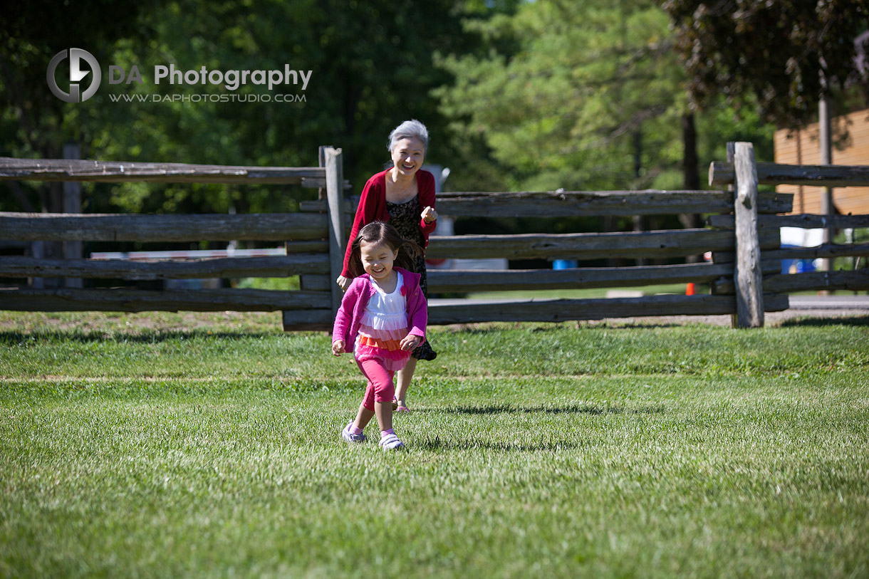Little girl play with her Grandmother - DA Photography at Ball's Falls, www.daphotostudio.com